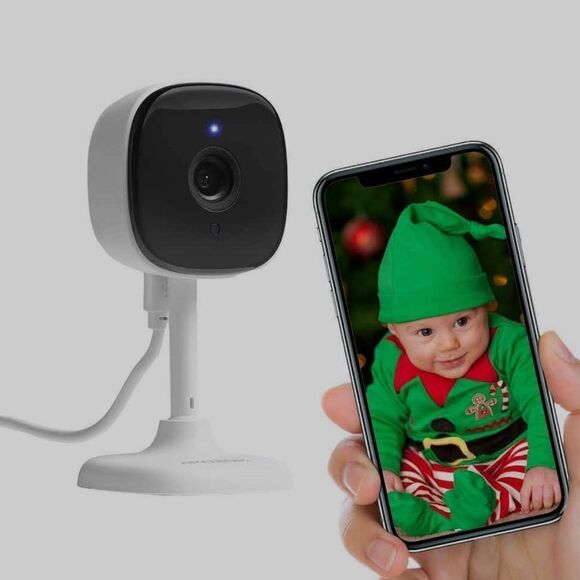 AMOROM Indoor Security Camera 1080P WiFi 2-Way Talk Night Vision Motion Detectio - Picture 1 of 7